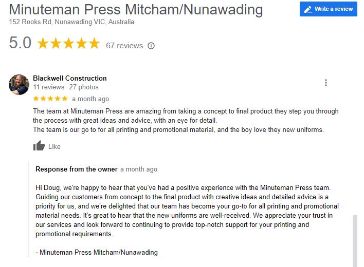 Googlre reviews for local seo