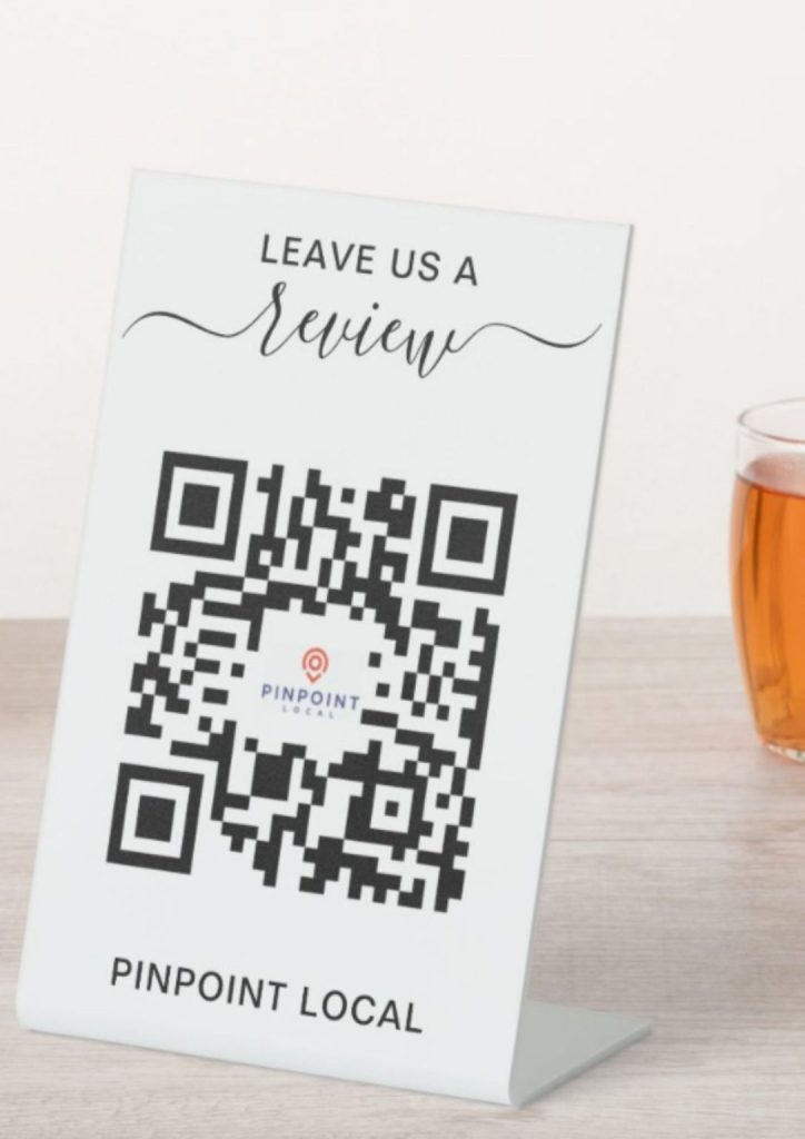 Business-Review-With-QR-Code-Pedestal-Sign