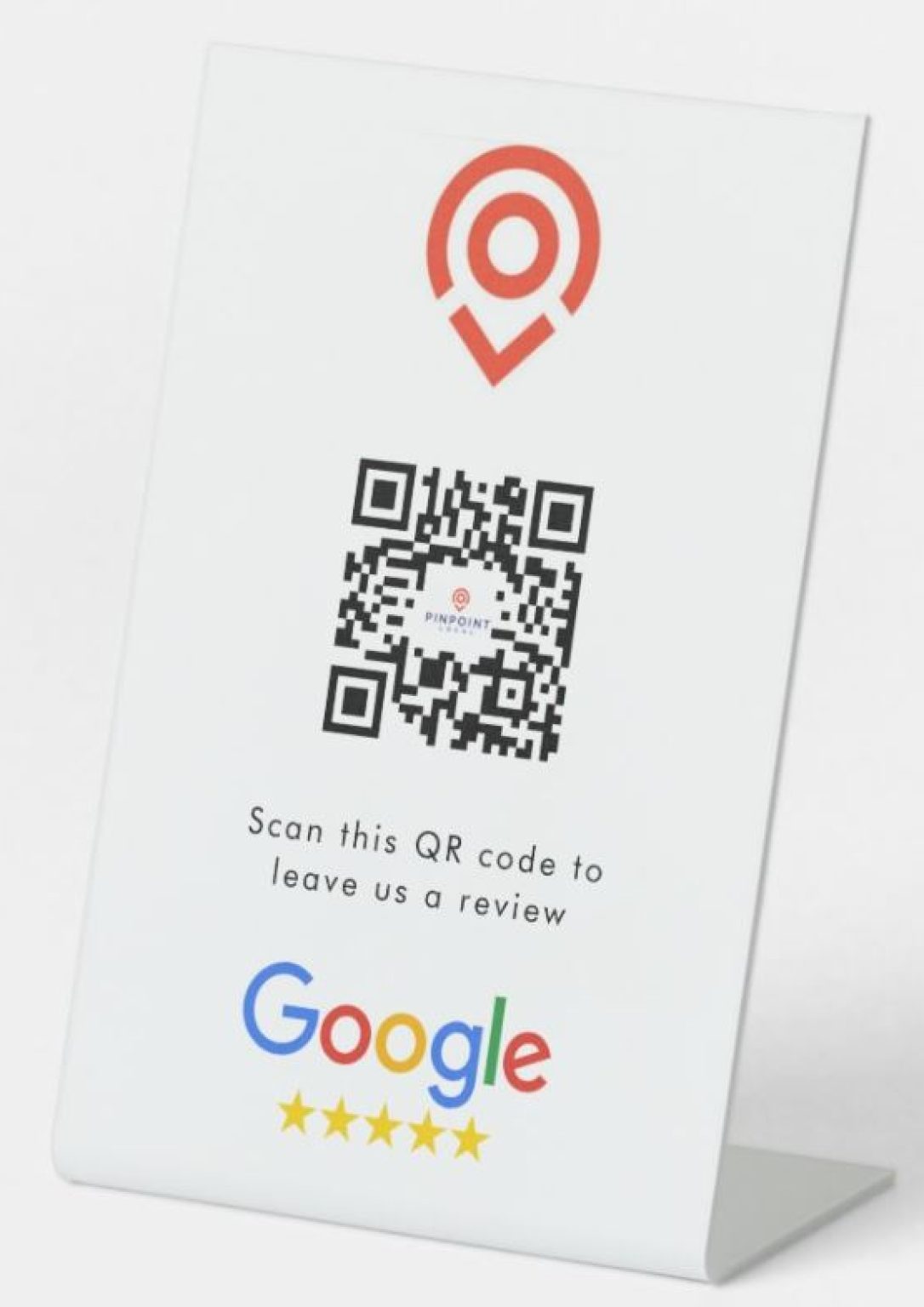 Simple Business Review QR Code Pedestal Simple Business Review QR Code Pedestal