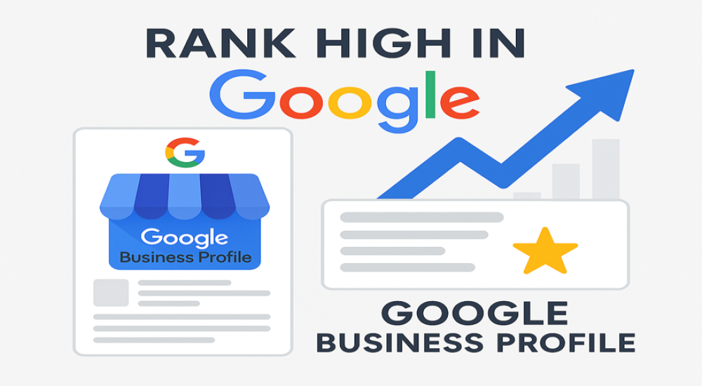 google business profile to rank high in google